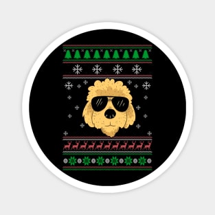 Doodle Ugly Christmas Sweater Funny Dog Lover Owner Gifts Magnet